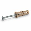 Rawlplug Wall Anchor, 1-1/2" L, Polypropolyne/Recyled Timber, 20 PK R-BIO-UNOT5/16+9-1